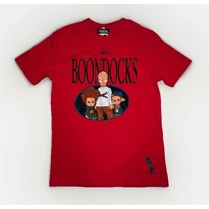 The Boondocks Short Sleeve Cartoon Graphic T-Shirt Adult Size Medium | Red